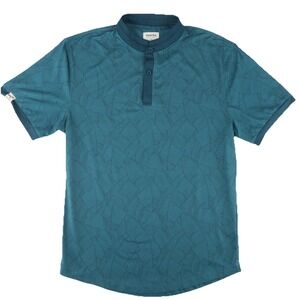 Mantra Performance‎ Polo Shirt Mens Small Green Palm Print